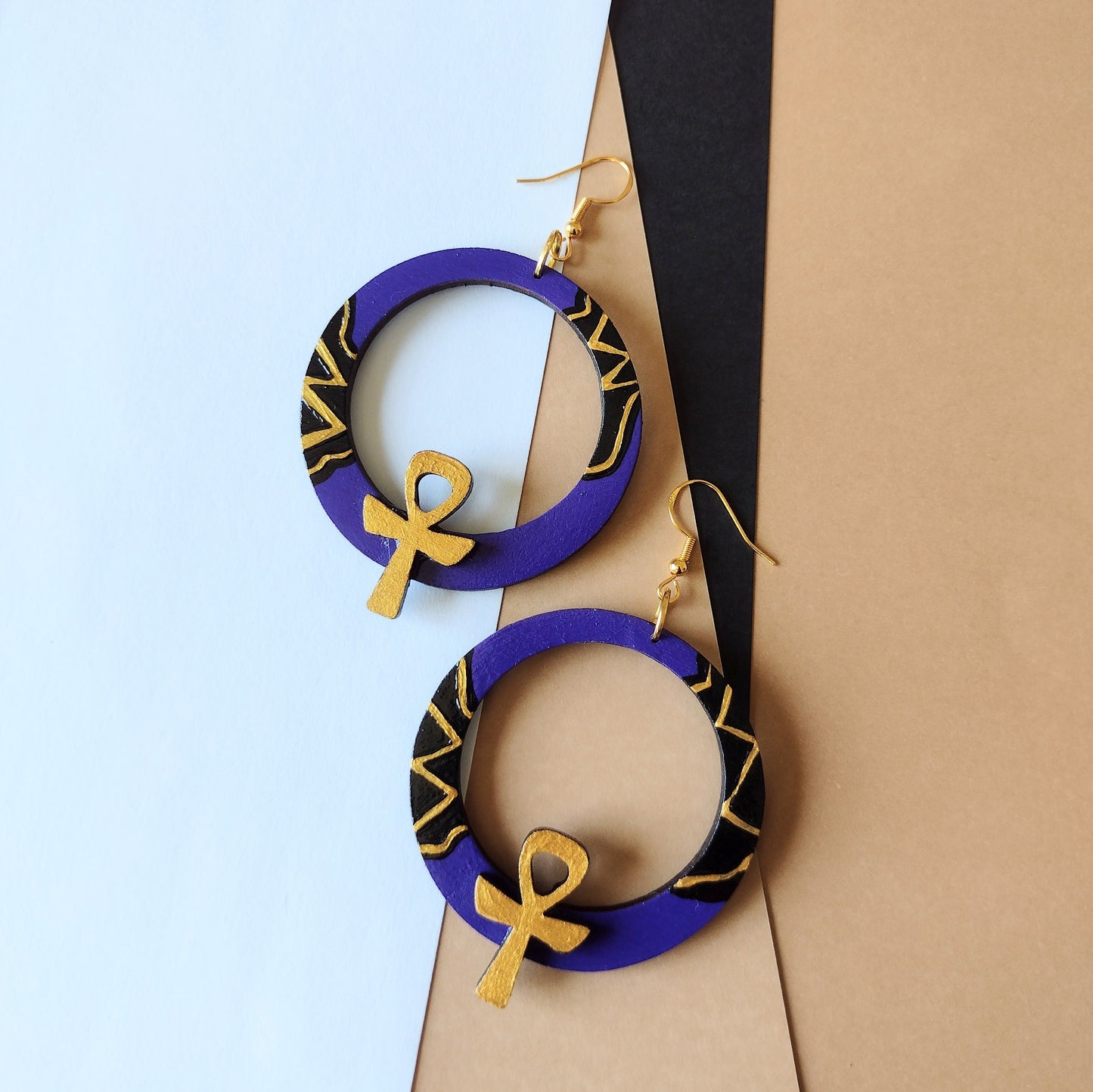 Royal Ankh Earrings