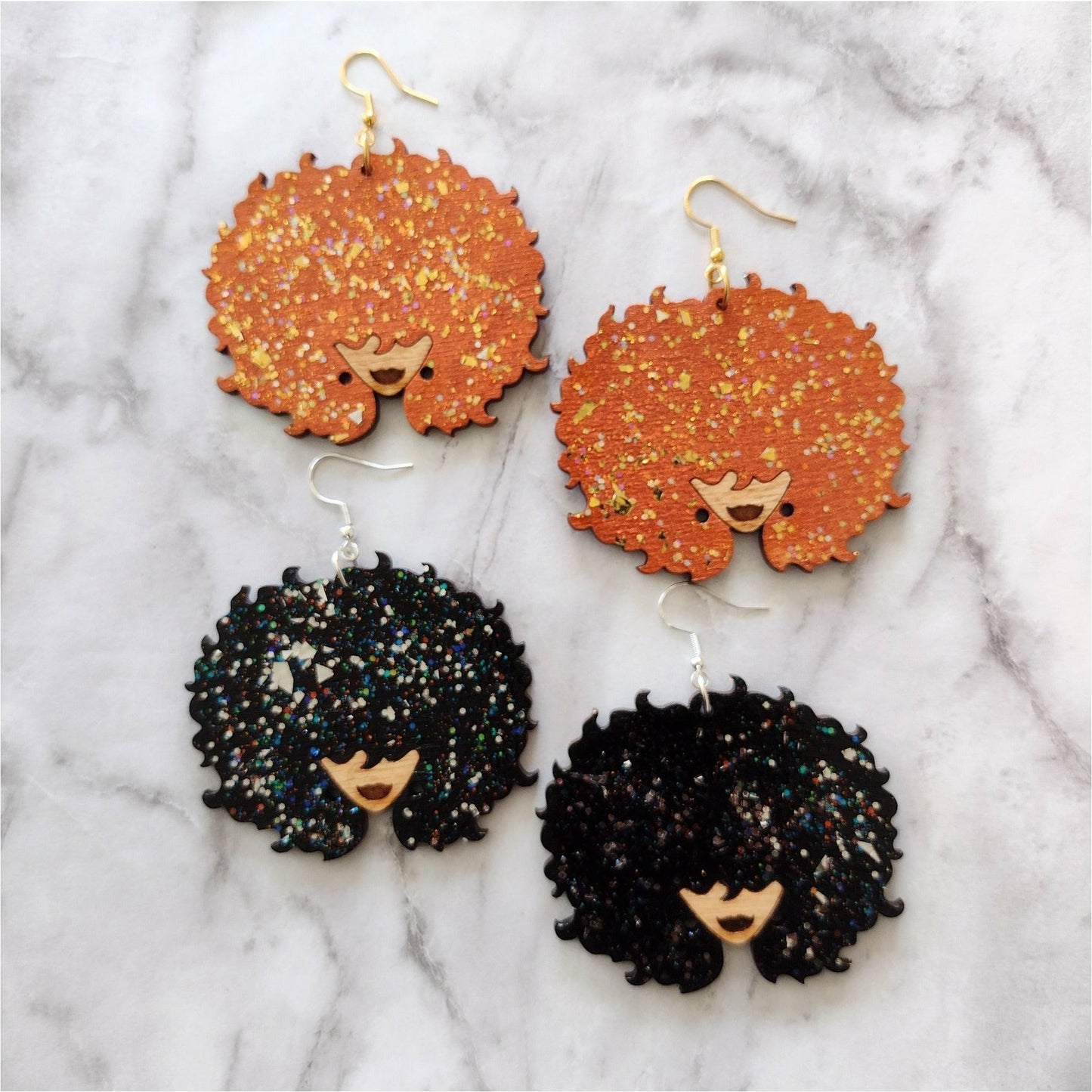 Melanin Queen Earrings - Jazzie Naturals
