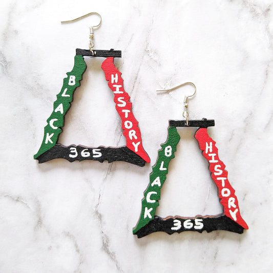 Black History 365 Earrings - Jazzie Naturals